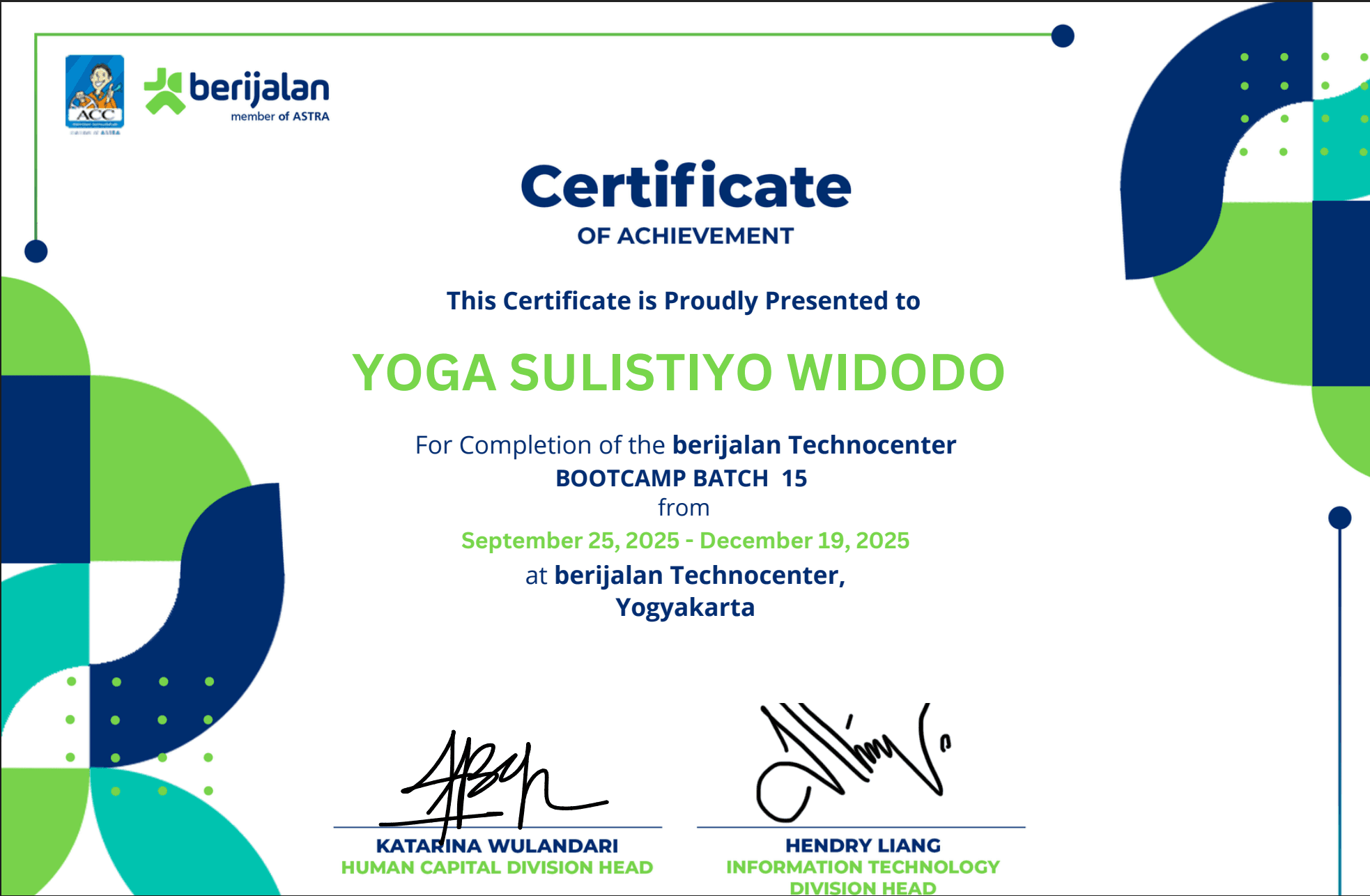 Berijalan - Bootcamp Batch 15